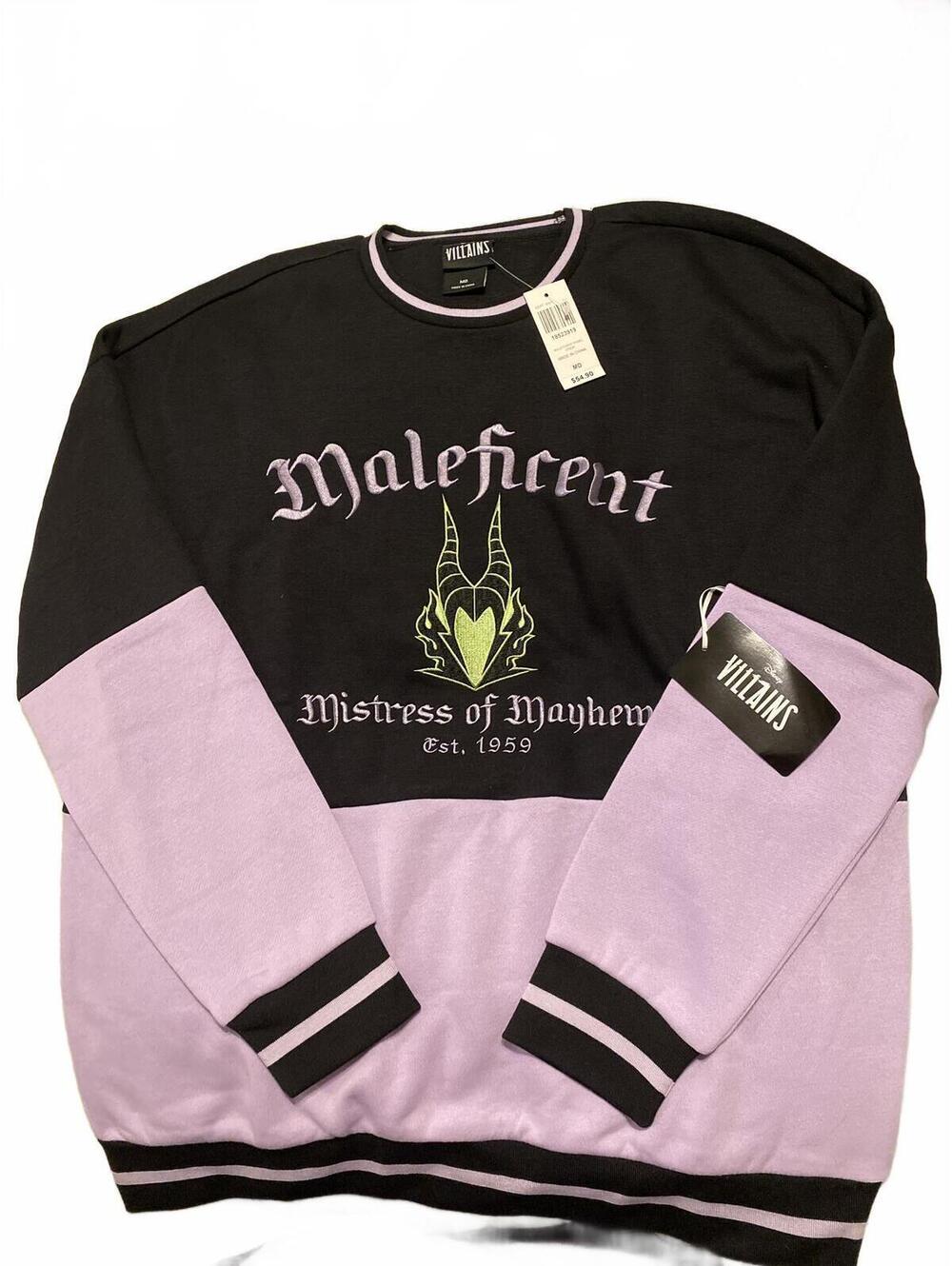 BoxLunch Exclusive Disney Villains Maleficent Sweatshirt NWT - Picture 2 of 4